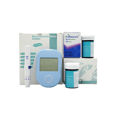 1 ila 33.3mmol/ L Ev Glikoz Monitörleri Taşınabilir Kodsuz Kan Şekeri Ölçer