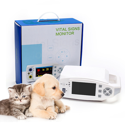 TFT Medical Çok Parametreli Veteriner Monitörü Hasta Monitörü Taşınabilir SpO2 EKG